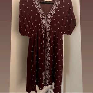Suzy shier maroon dress